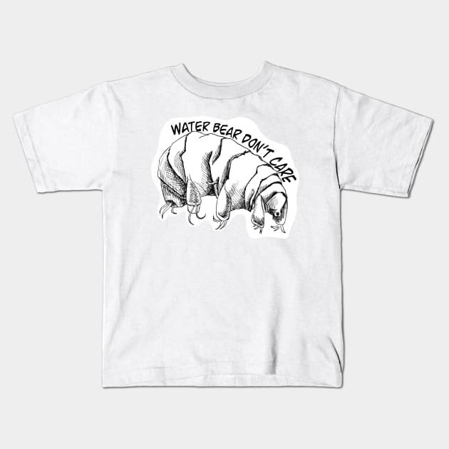 Water Bear Don’t Care! Kids T-Shirt by cre8tive-liv